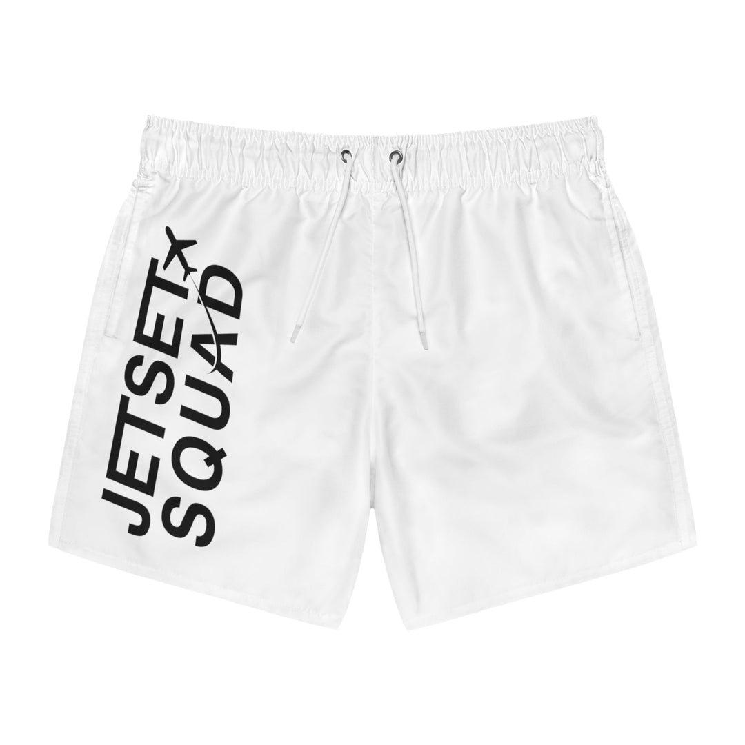 SWIM TRUNKS WHITE - JETSET SQUAD